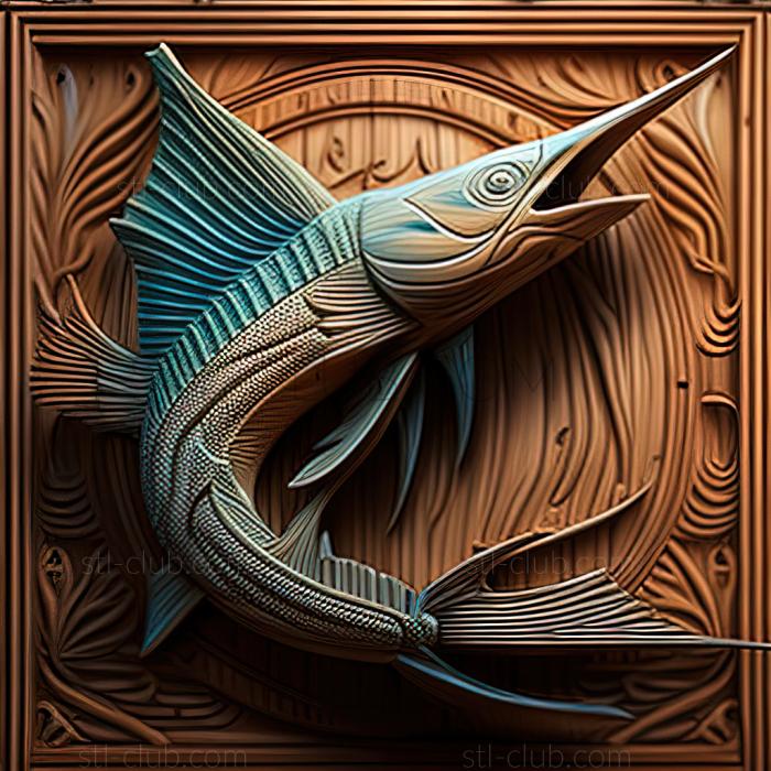 3D model st Swordfish genus of fish fish (STL)